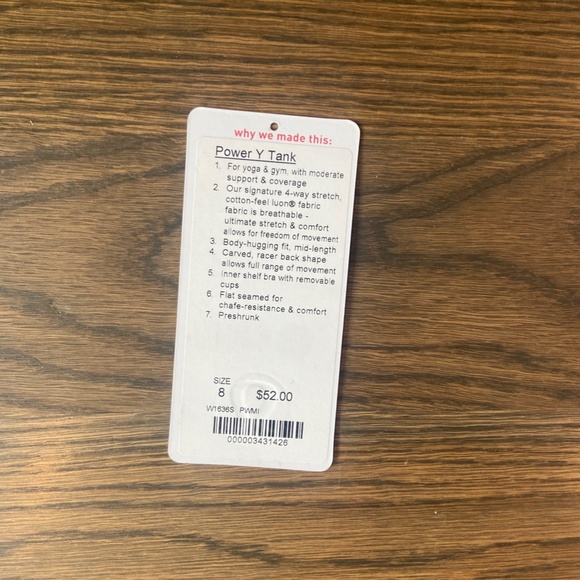 lululemon athletica Pink Women's Top - Picture 5 of 6